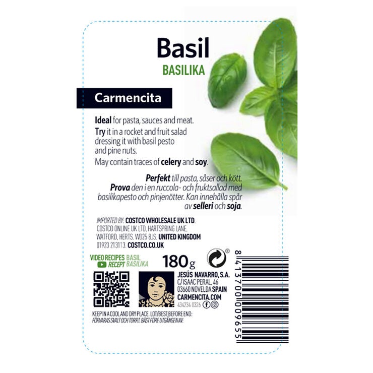 Carmencita Basil, 180g Carmencita Basil, 180g