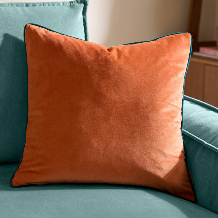 Furn Meridian Velvet Feather Fill Cushion in 8 Colours, 45 x 45 cm