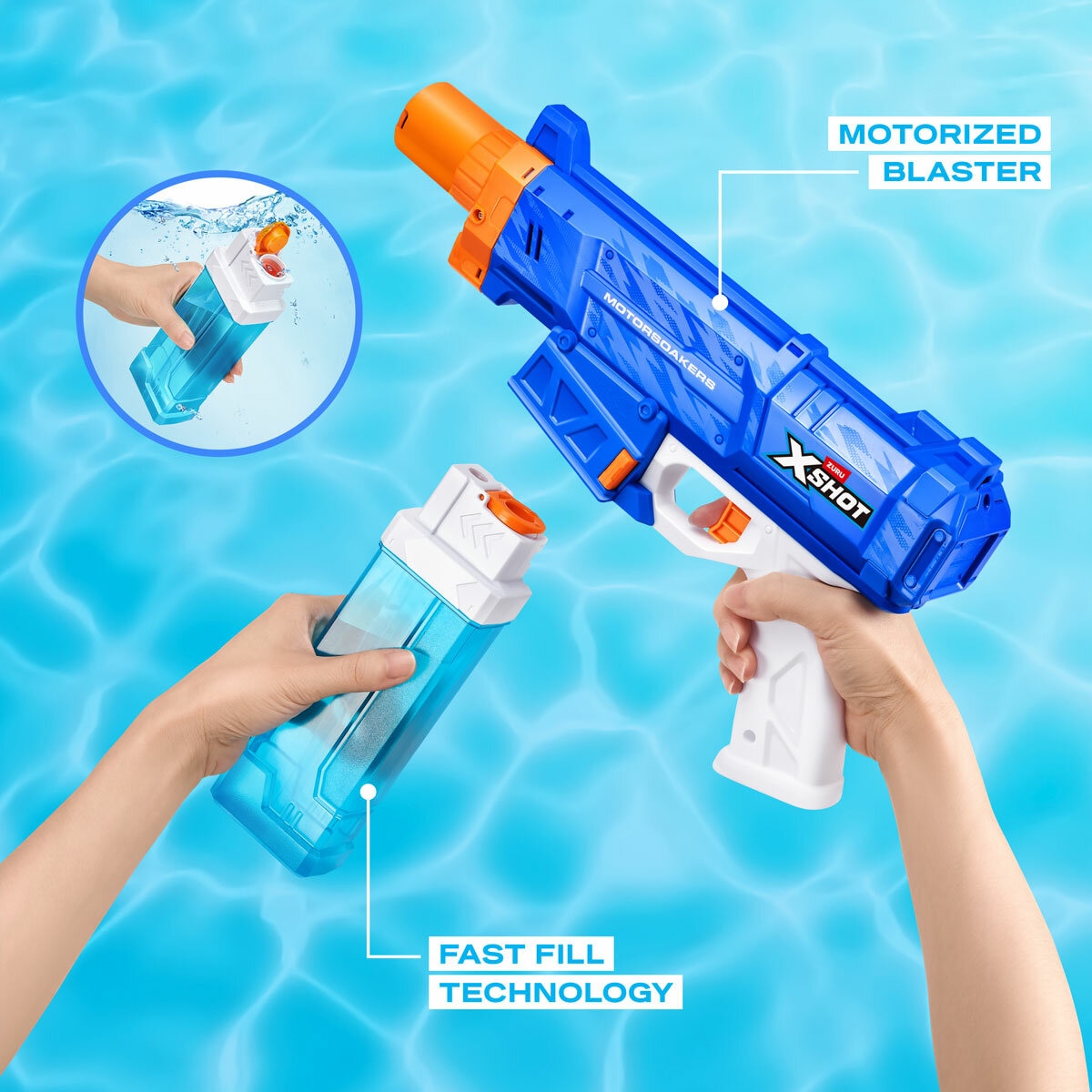 XSHOT Water Turbo Stream Motor Soaker 2-Pack by ZURU (8+ Years) XSHOT Water Turbo Stream Motor Soaker 2-Pack by ZURU (8+ Years)