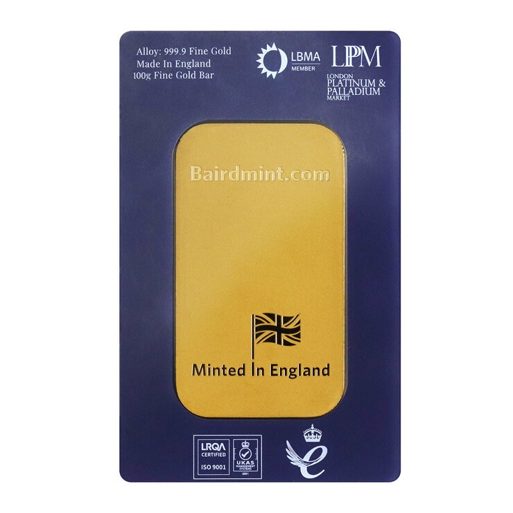100g Gold Minted Bar