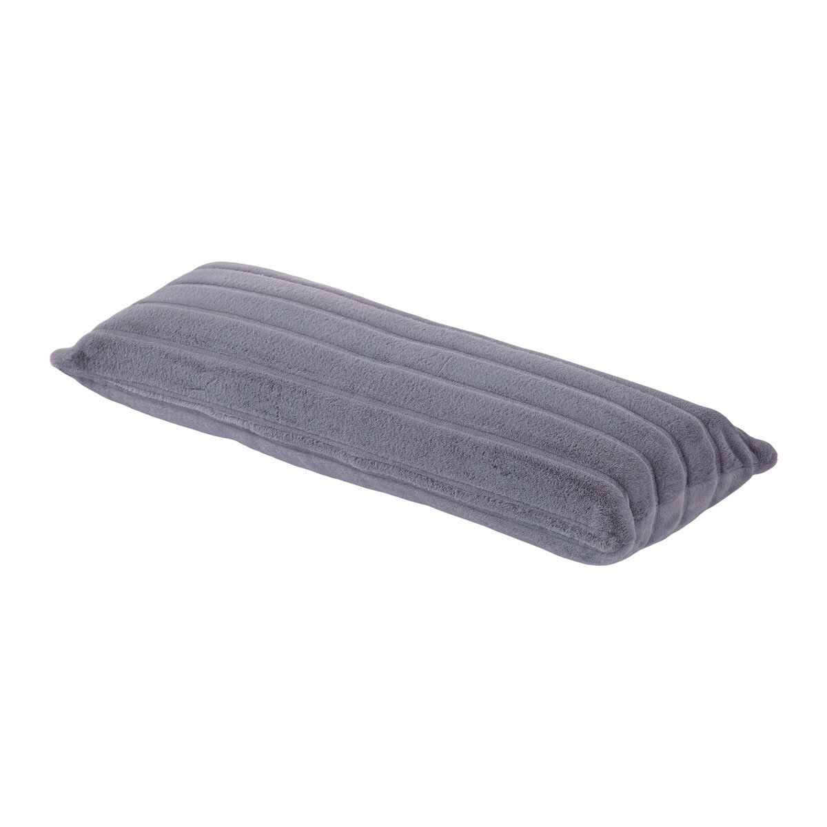 Faux Fur Body Pillow, 51 x 137 cm, Grey