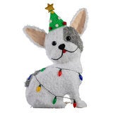 25 inch LED Dog Family With LED Lights- Set of 3