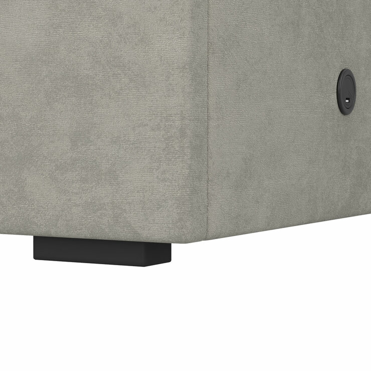 Highgrove Kavalan Grey Fabric Full Ottoman Bed Frame in 3 Sizes Highgrove Kavalan Grey Fabric Full Ottoman Bed Frame in 3 Sizes