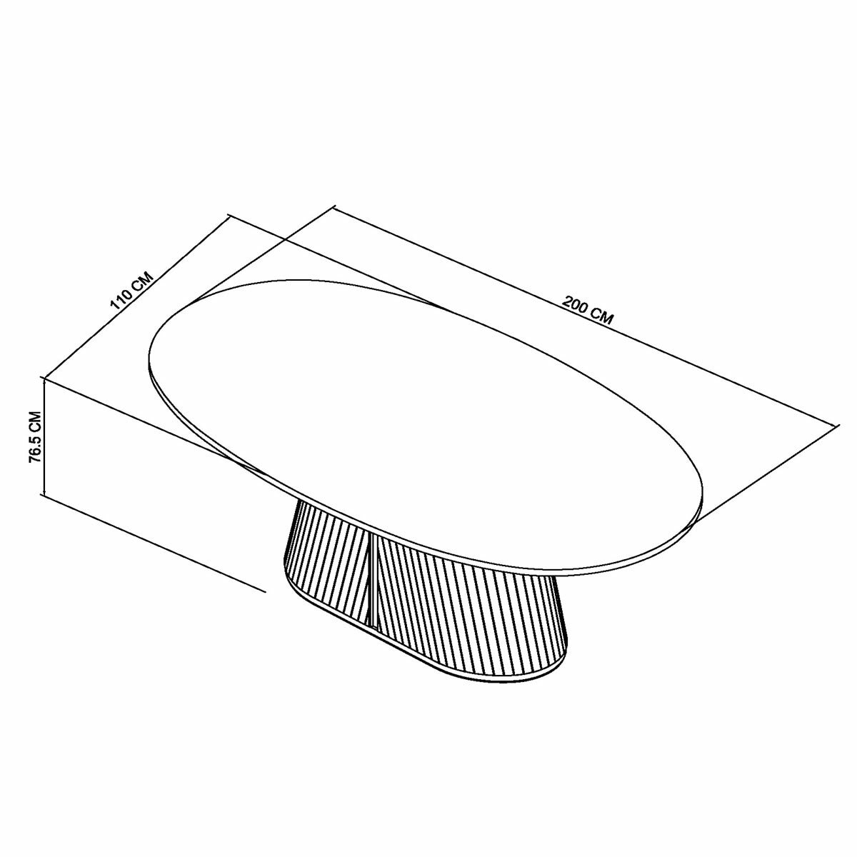 Bentley Designs Vega Scandi Light Oak Dining Table, Seats 6