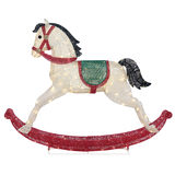 Side View of Seasonal Rocking Horse facing the left