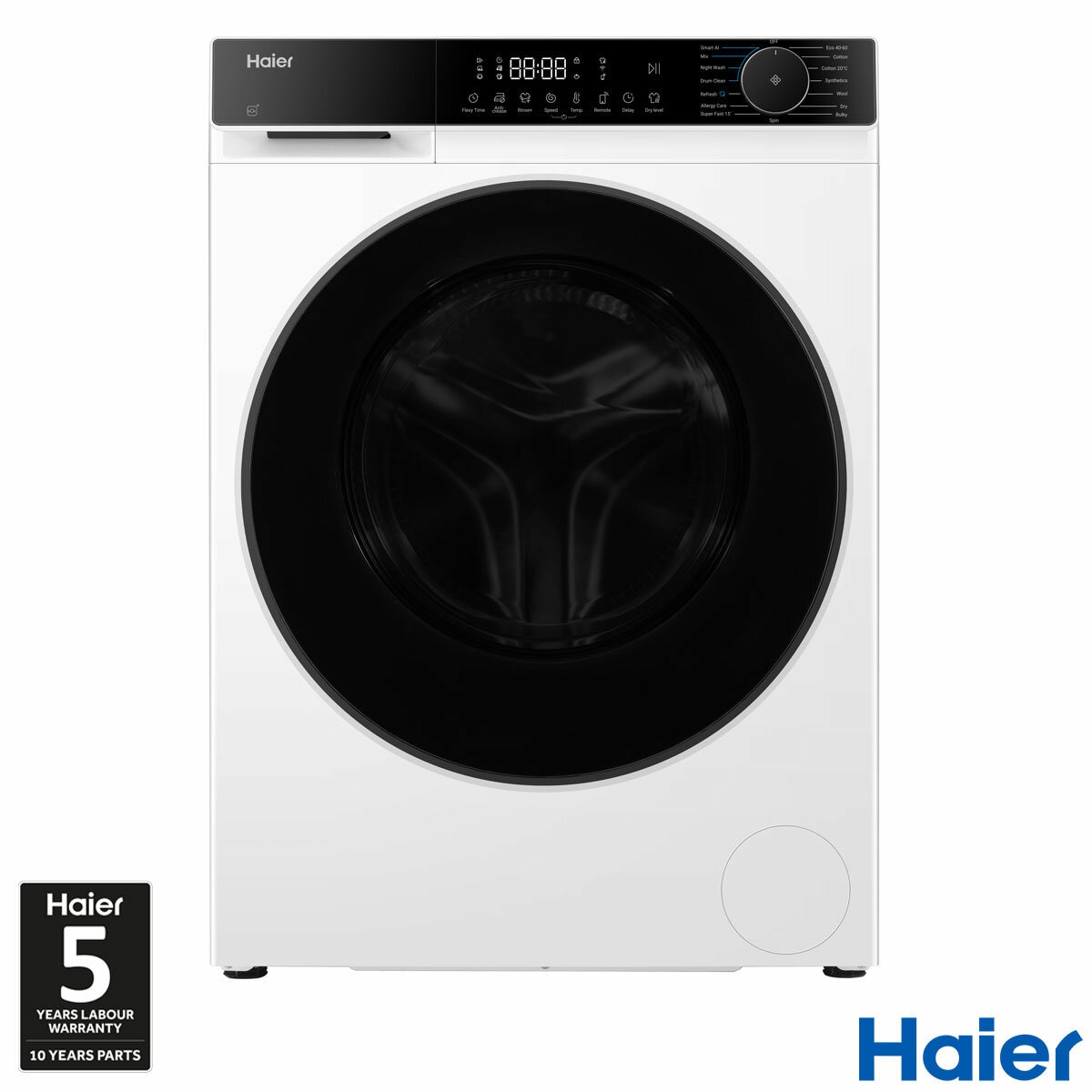 Haier HWD120-BP14357U1, 12kg/8kg Washer Dryer, D Rated in White