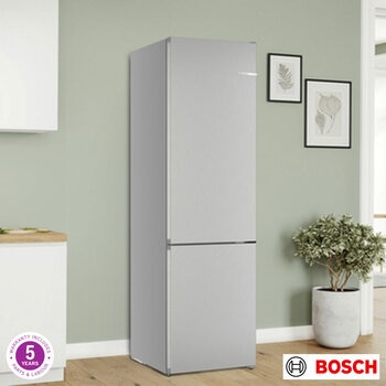 Bosch Series 4 KGN392LAGG Fridge Freezer, A Rated in Silver