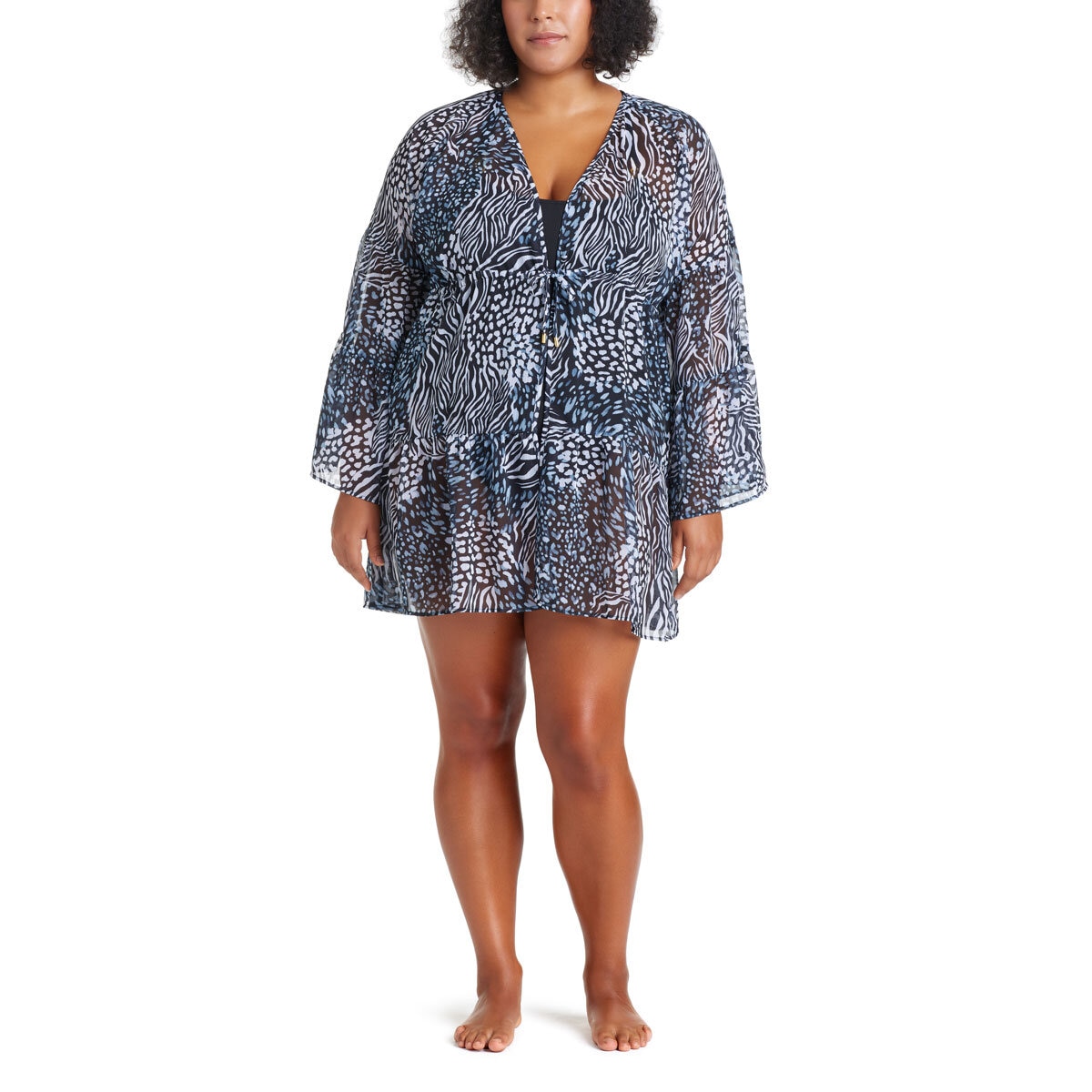 Rod Beattie Ladies Bleu Beach Cover Up Dress in Animal Print