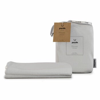 Panda 100% Bamboo White Pillowcase Pair Panda 100% Bamboo White Pillowcase Pair