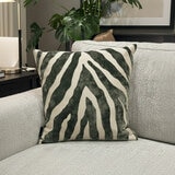 Paul Moneypenny Zebedeedodah Sage Feather Fill Cushion, 43 x 43 cm