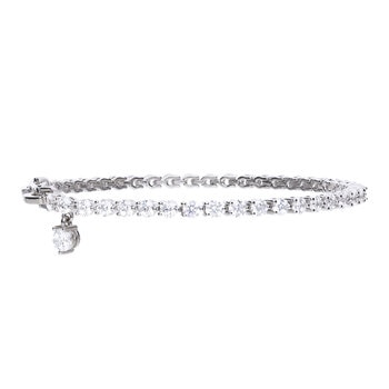 DiamonFire Sterling Silver Cubic Zirconia Tennis Bracelet