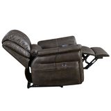 Heat & massage chair full recline side profile