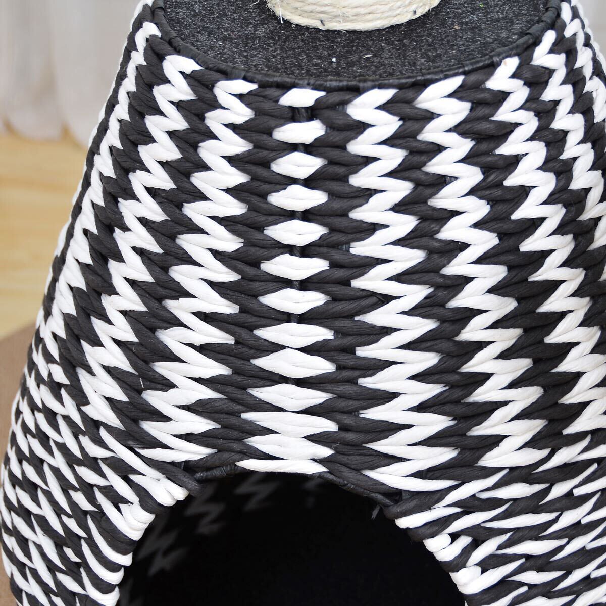 Close up of woven enclosure section