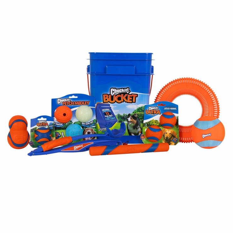 ChuckIt! Bucket Dog Toy 11 Piece Set ChuckIt! Bucket Dog Toy 11 Piece Set
