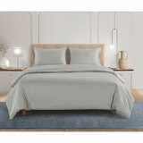 Welhome 500 Thread Count Lyocell Cotton Blend Duvet Set in Silver, King