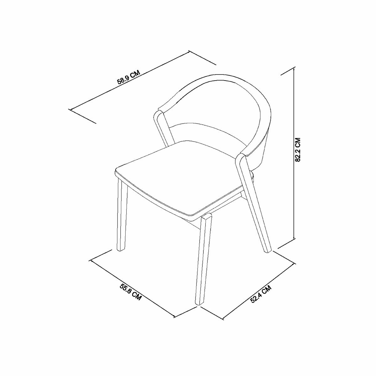 Bentley Designs Camden Peppercorn Grey Fabric Dining Chair, 2 Pack