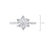 1.00ctw Round Brilliant Cut Diamond Ring, 18ct White Gold