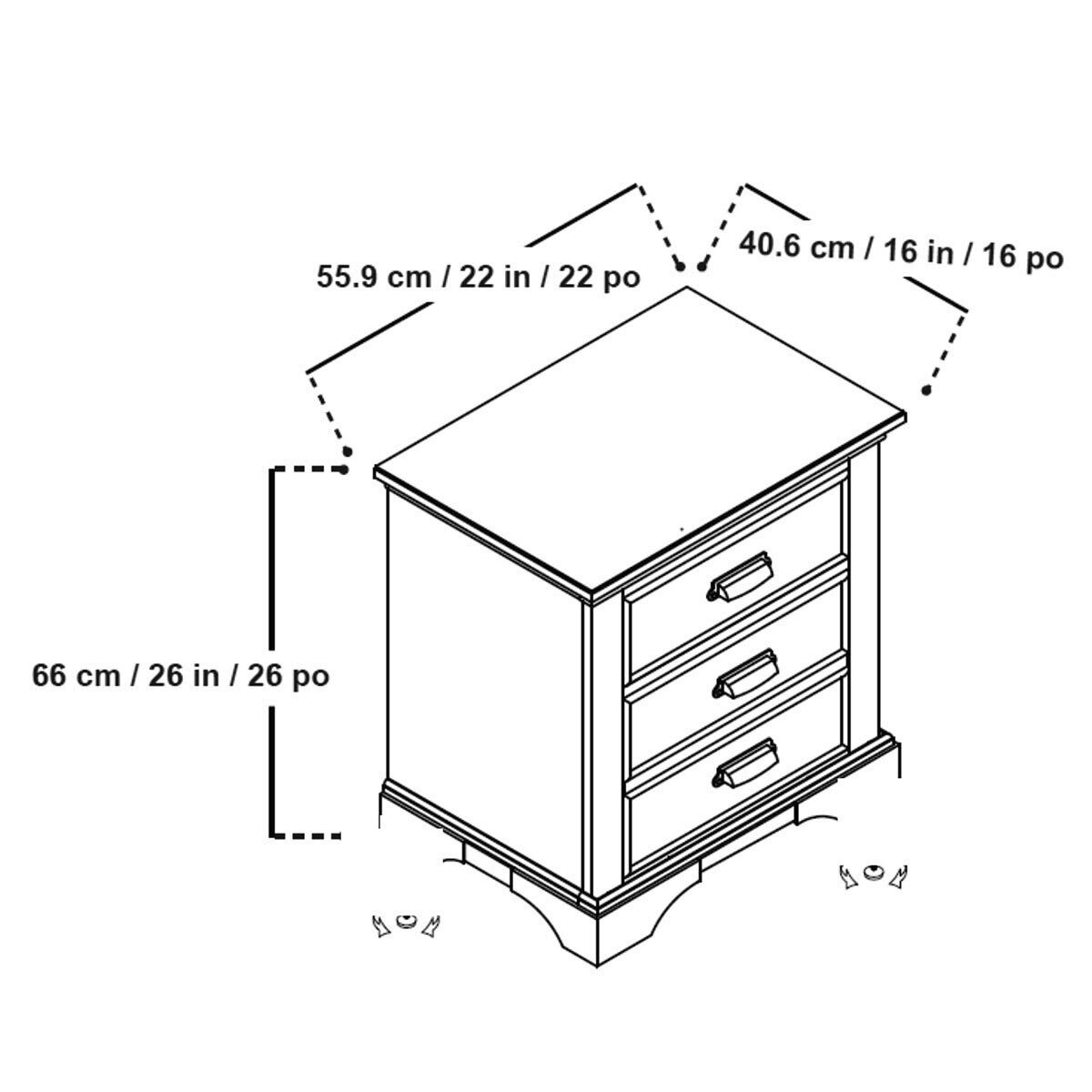 Universal Furniture Bret Nightstand with 2 Storage Drawers Costco UK
