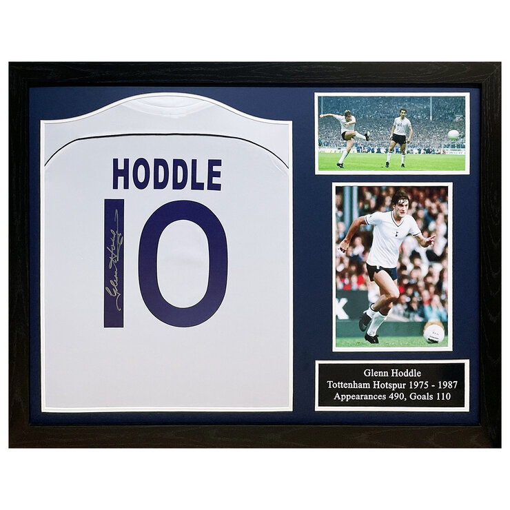 Glen Hoddle Signed Framed Football Shirt Glen Hoddle Signed Framed Football Shirt