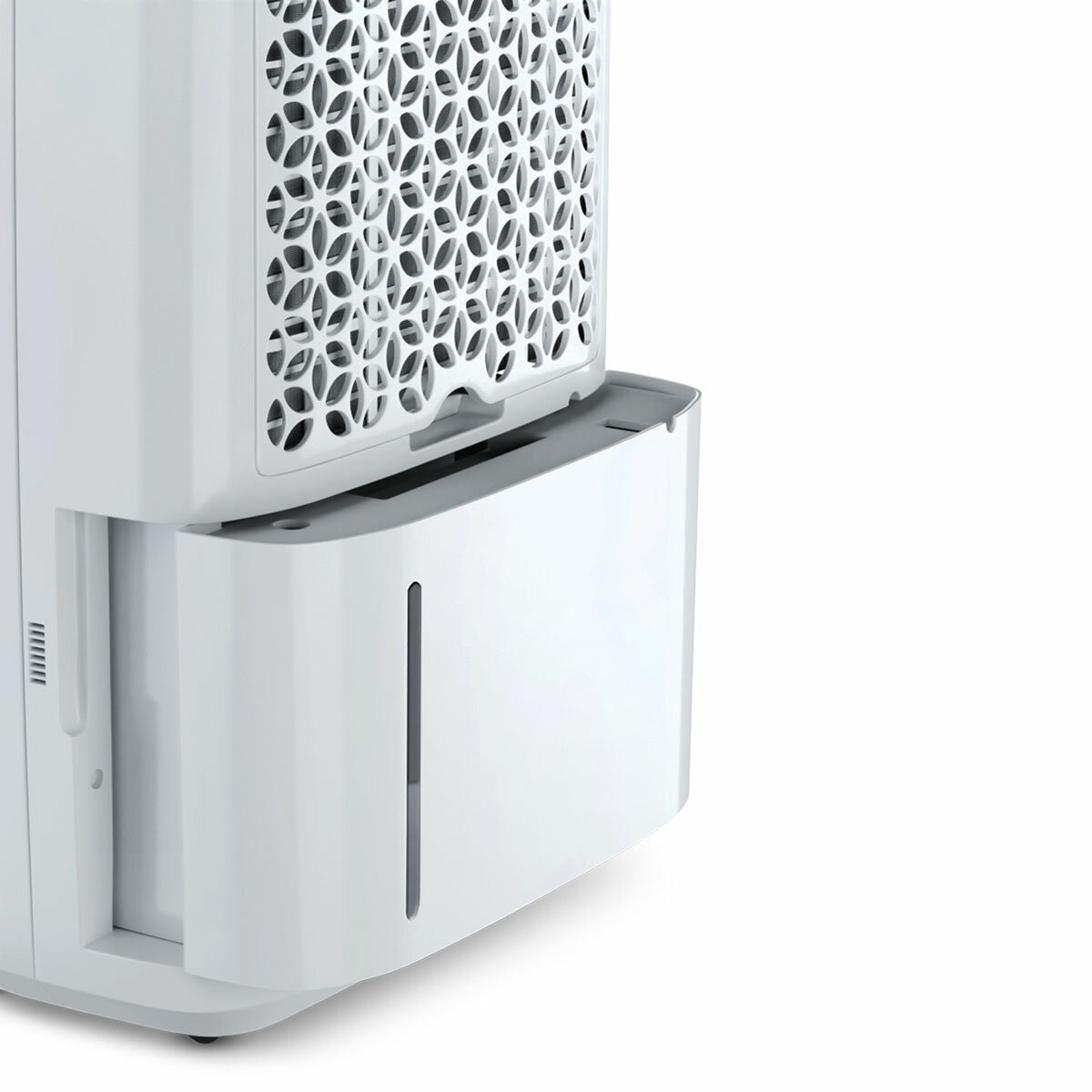 Close up view of Pro Breeze 20L Dehumidifier with Max Extraction, Laundry Mode and Smart App Control showing water tank pulled out