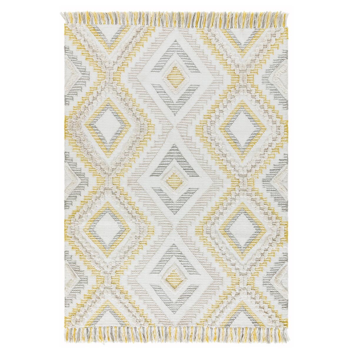 Carlton Hand Woven Indoor / Outdoor Rug in 3 sizes, Mustard