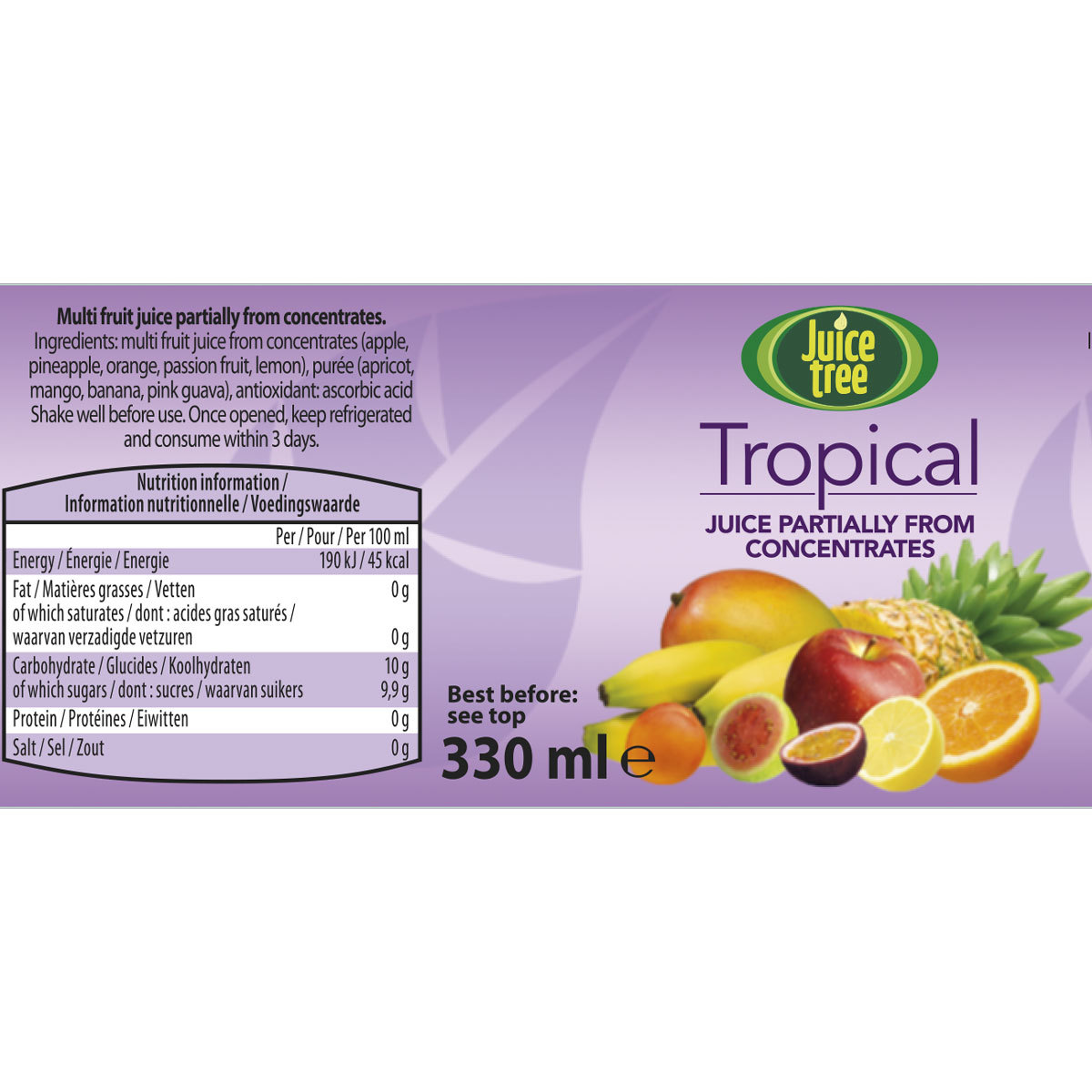 Juice Tree Tropical Juice, 12 x 330ml