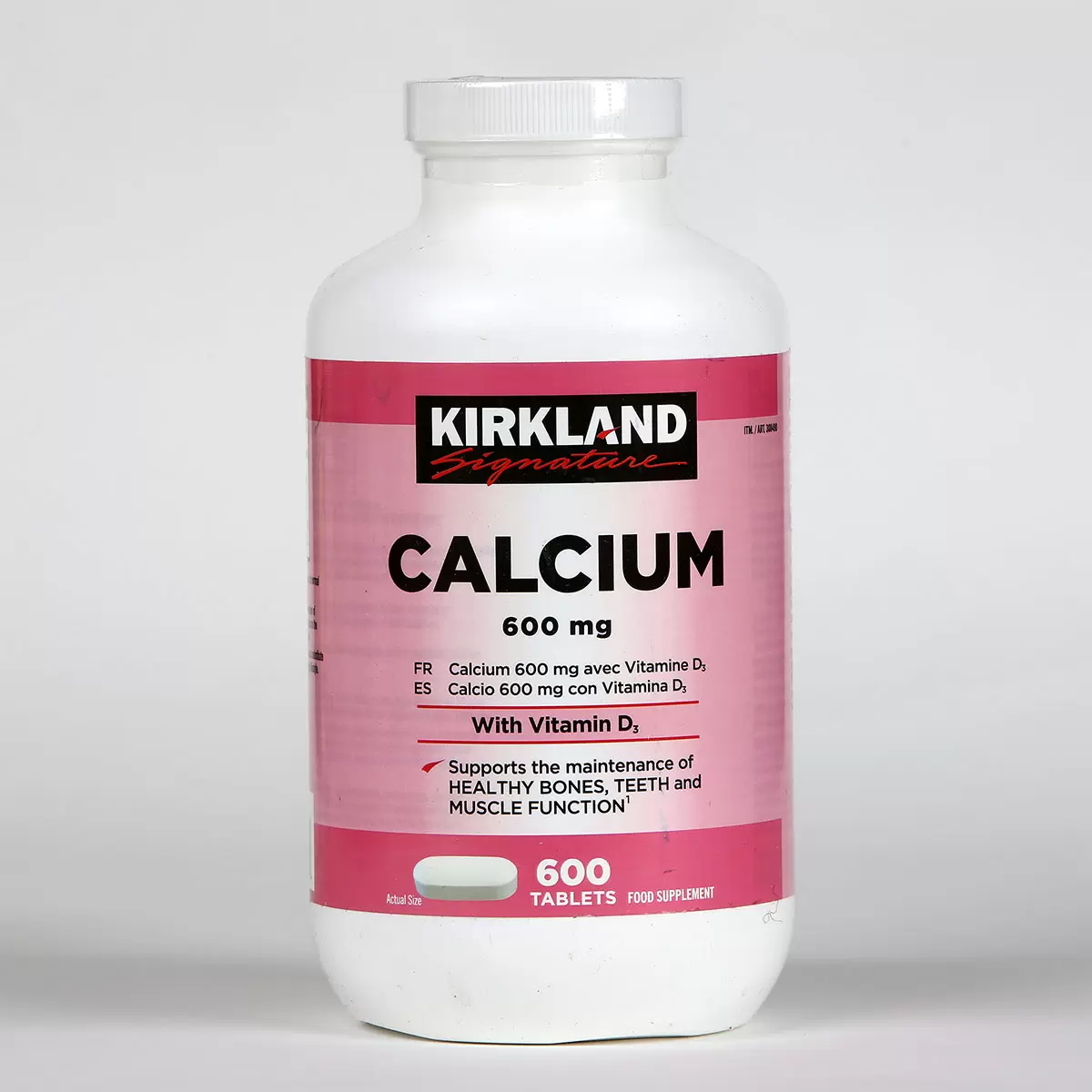 Kirkland Signature Calcium & Vitamin D3, 600ct