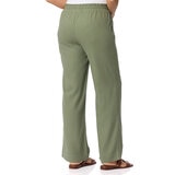 Briggs Ladies Linen Pant in Olive
