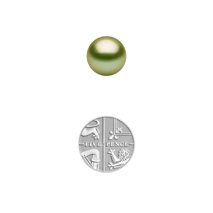 Pistachio Tahitian Treated Pendant, 18ct Yellow Gold Pistachio Tahitian Treated Pendant, 18ct Yellow Gold