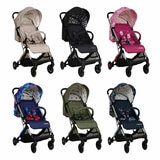 Studio image of the Yo! Stroller and Stroller Bag in six designs