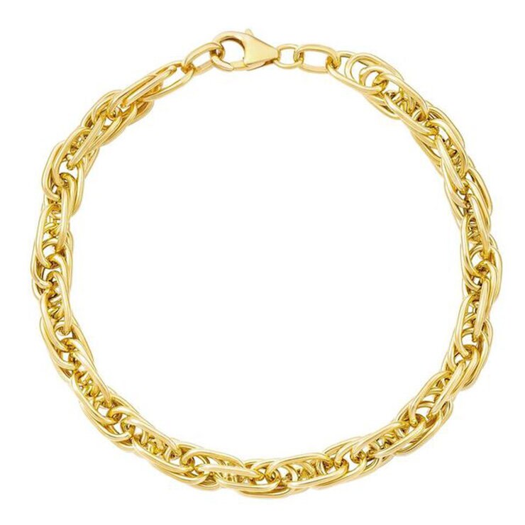 14ct Yellow Gold Mult-Link Twist Bracelet 14ct Yellow Gold Mult-Link Twist Bracelet