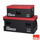 Hilka 32" (81cm) Van / 42" (107cm) Heavy Duty Steel Site Storage Box Bundle