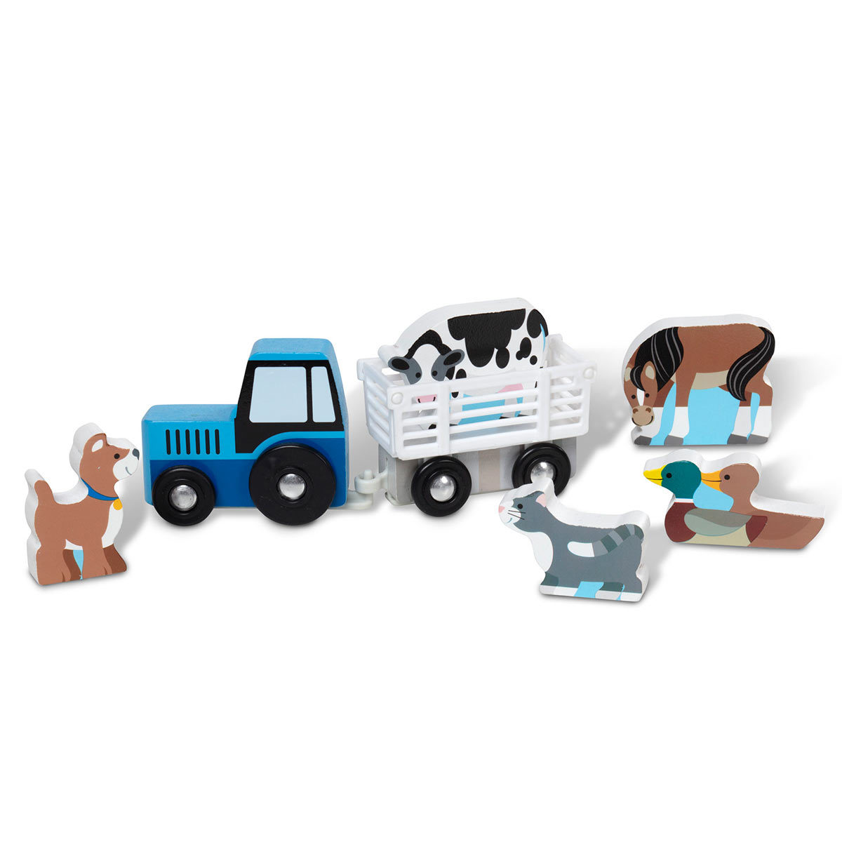 Deluxe wooden town and vehicles play set individual pieces