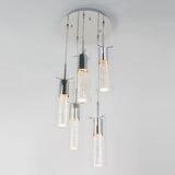 Artika Champagne Glow Spiral 5 Cylinder LED Pendant Light