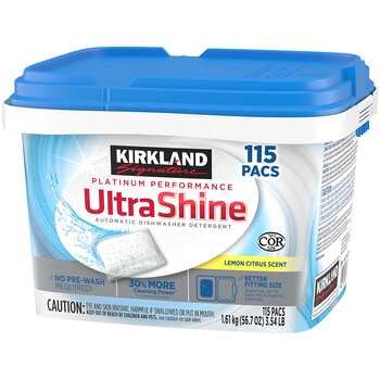 Kirkland Signature Dishwasher Pacs, 115 Count