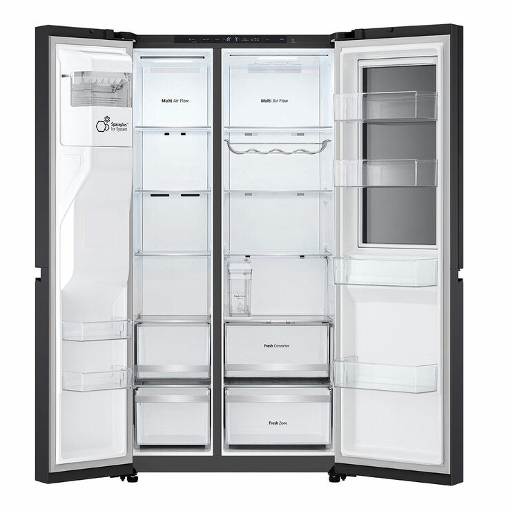 LG GSXE81EVBE Side by Side Smart Fridge Freezer With InstaView, E Rated in Black