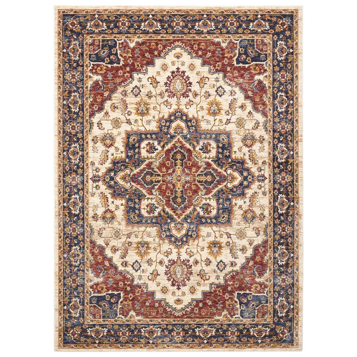 Lagos Botanical Medallion Traditional Rug in 2 Sizes Costco UK