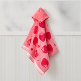 Caro Home Kids Bath & Beach Pink Strawberry Hooded Towel