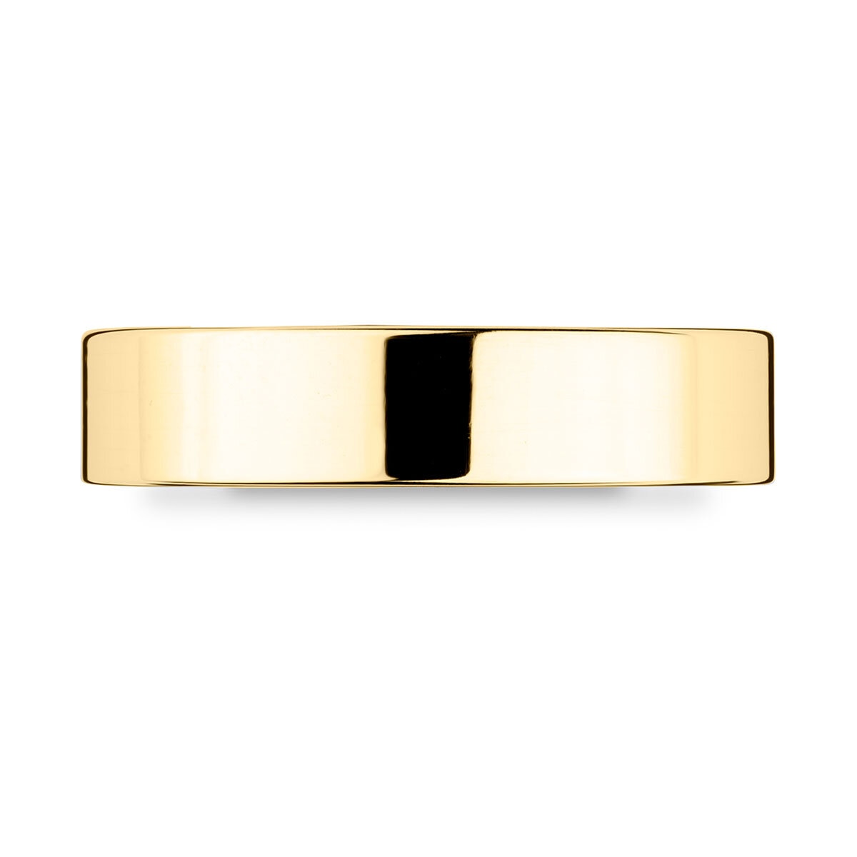 5.0mm Basic Light Court Wedding band. 18ct Yellow Gold
