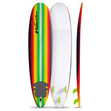Wavestorm™ 8ft Classic Surfboard in Yellow and Red