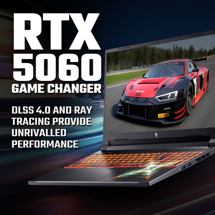 Acer Nitro V16, AMD Ryzen 7, 16GB RAM, 512GB SSD, NVIDIA GeForce RTX 5060, 16 Inch Gaming Laptop, NH.QYXEK.005