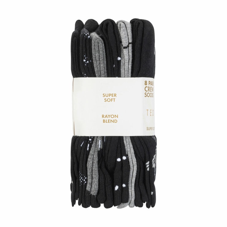 Ted Baker Women's Crew Sock, 8 Pack