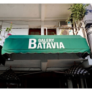 Olympus Dutch Canopies with Bespoke Custom Design Signage, 3-3.5m Width and up to 1.5m Projection Delivered