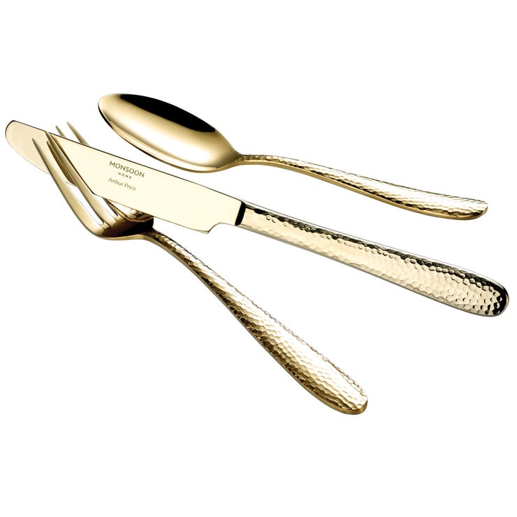 Arthur Price Monsoon Champagne Mirage Stainless Steel 32 Piece Cutlery Set Arthur Price Monsoon Champagne Mirage Stainless Steel 32 Piece Cutlery Set