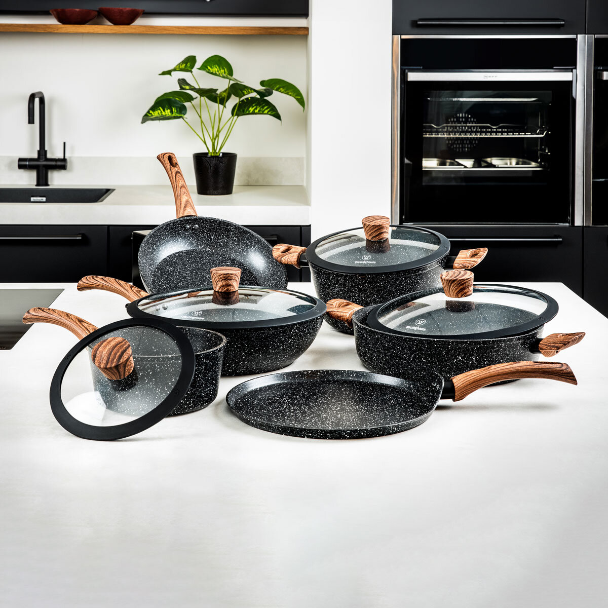 Westinghouse Special Edition Cookware Set Soft Touch Woo