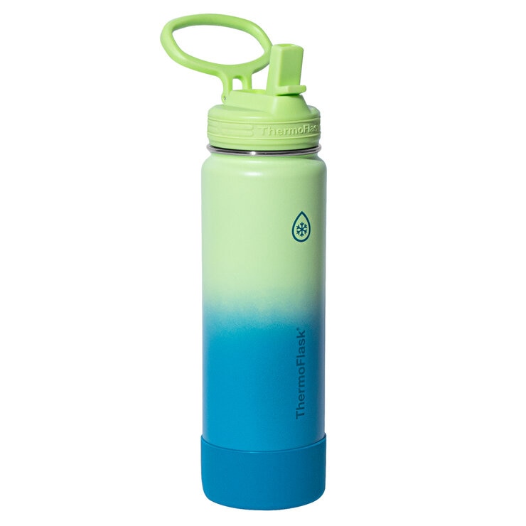 Thermoflask 2 Pack Water Bottle 24oz Ocean Waves & Lemonade
