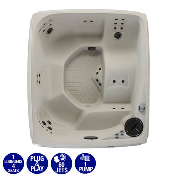 Superior Spa 60-Jet Santa Monica Roto Molded 5 Person Hot Tub - Delivered and Installed