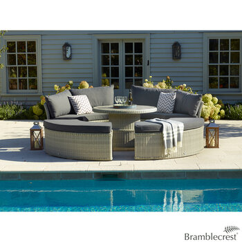 Bramblecrest Monterey 5 Piece Modular Dining Daybed with Height Adjustable Table