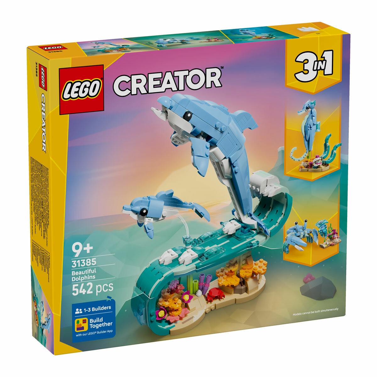 LEGO Creator Sea Animals: Beautiful Dolphins - Model 31385 (9+ Years)