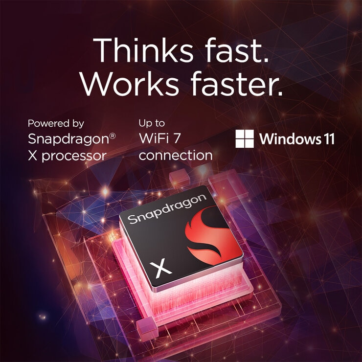 Lenovo IdeaPad Slim 3, Qualcomm Snapdragon X, 16GB 1TB SSD, 15.3 Inch Laptop, 83N5